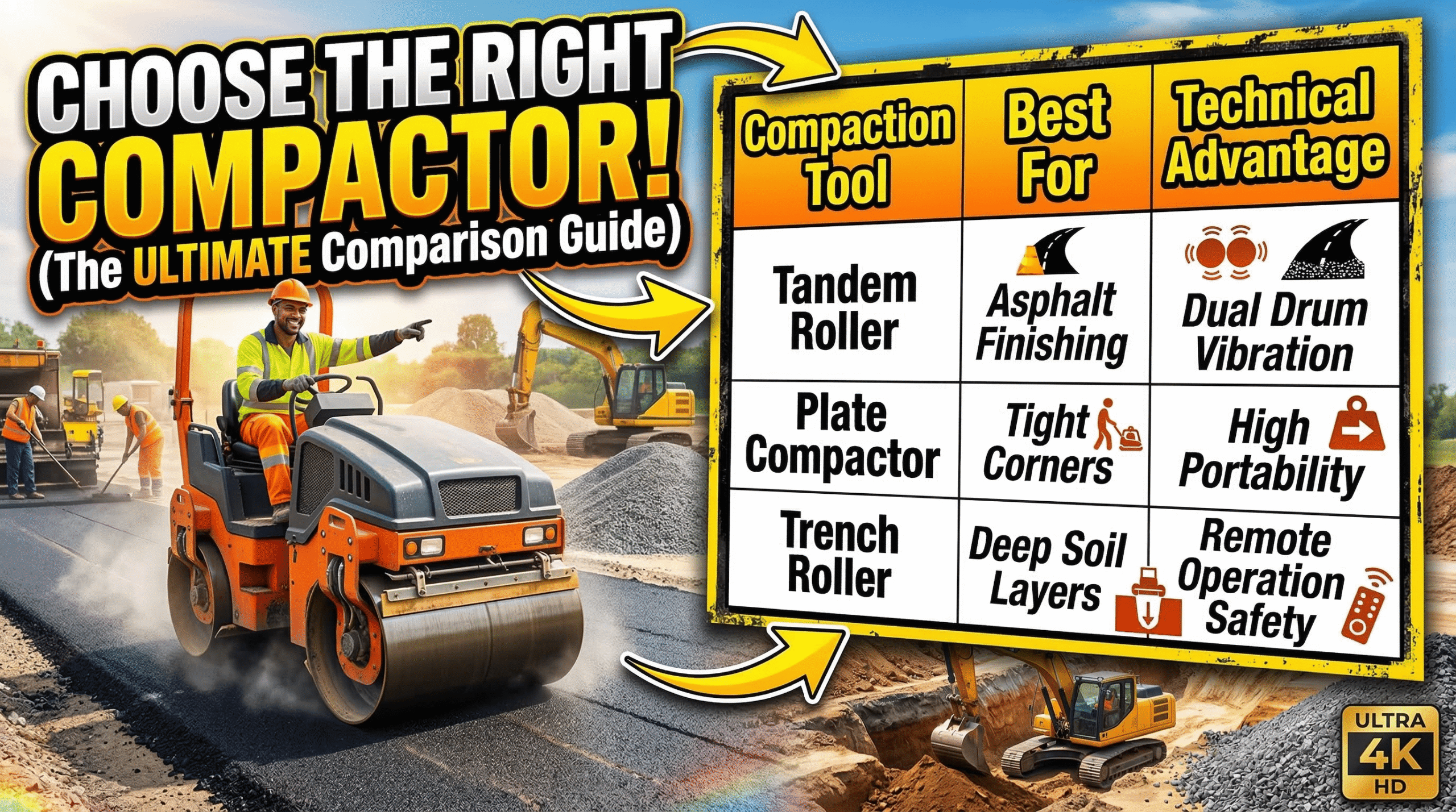 Road Construction Equipment comparison