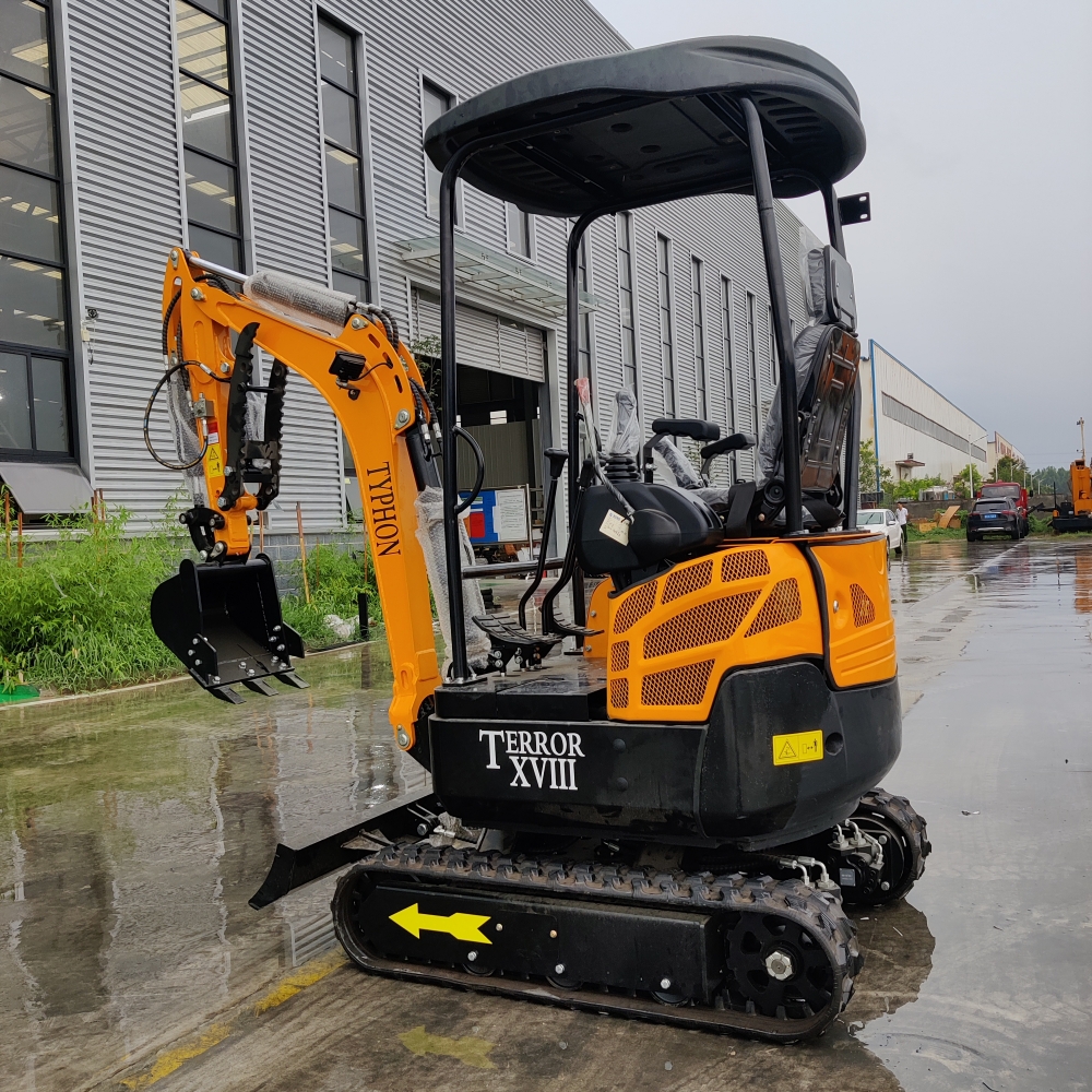 mini excavator with canopy