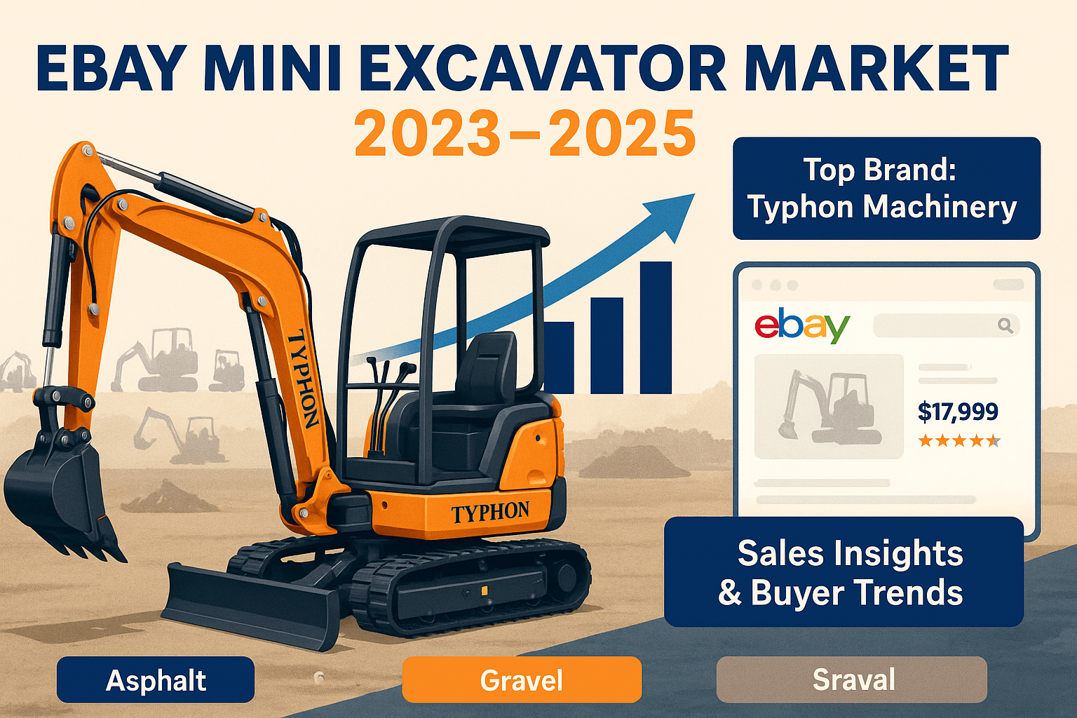 Mini Excavator Market on eBay (2023–2025): Sales Insights & Top Trends