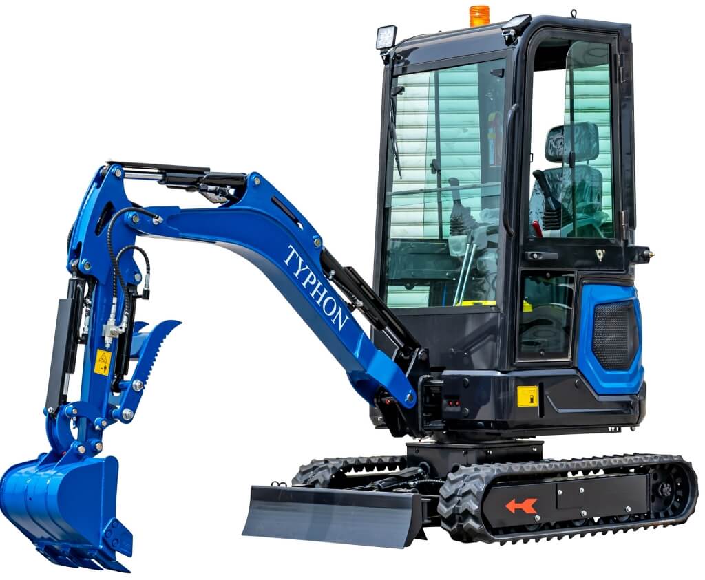 TYPHON 18 FLEX PRO 1.8 Ton Mini Excavator USA with 12 attachments - Image 9