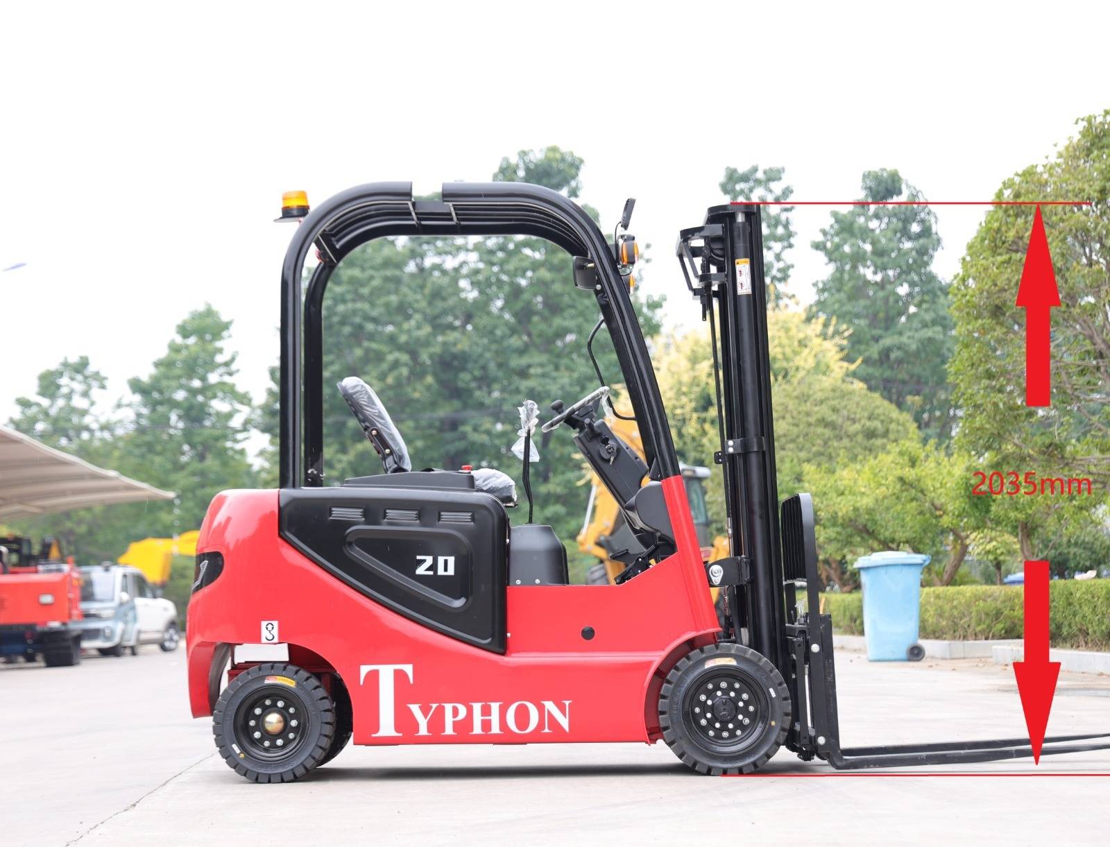 2024 TYPHON 2 Ton Rated Capacity Electric Forklift Lifter Lift Truck USA - Image 4