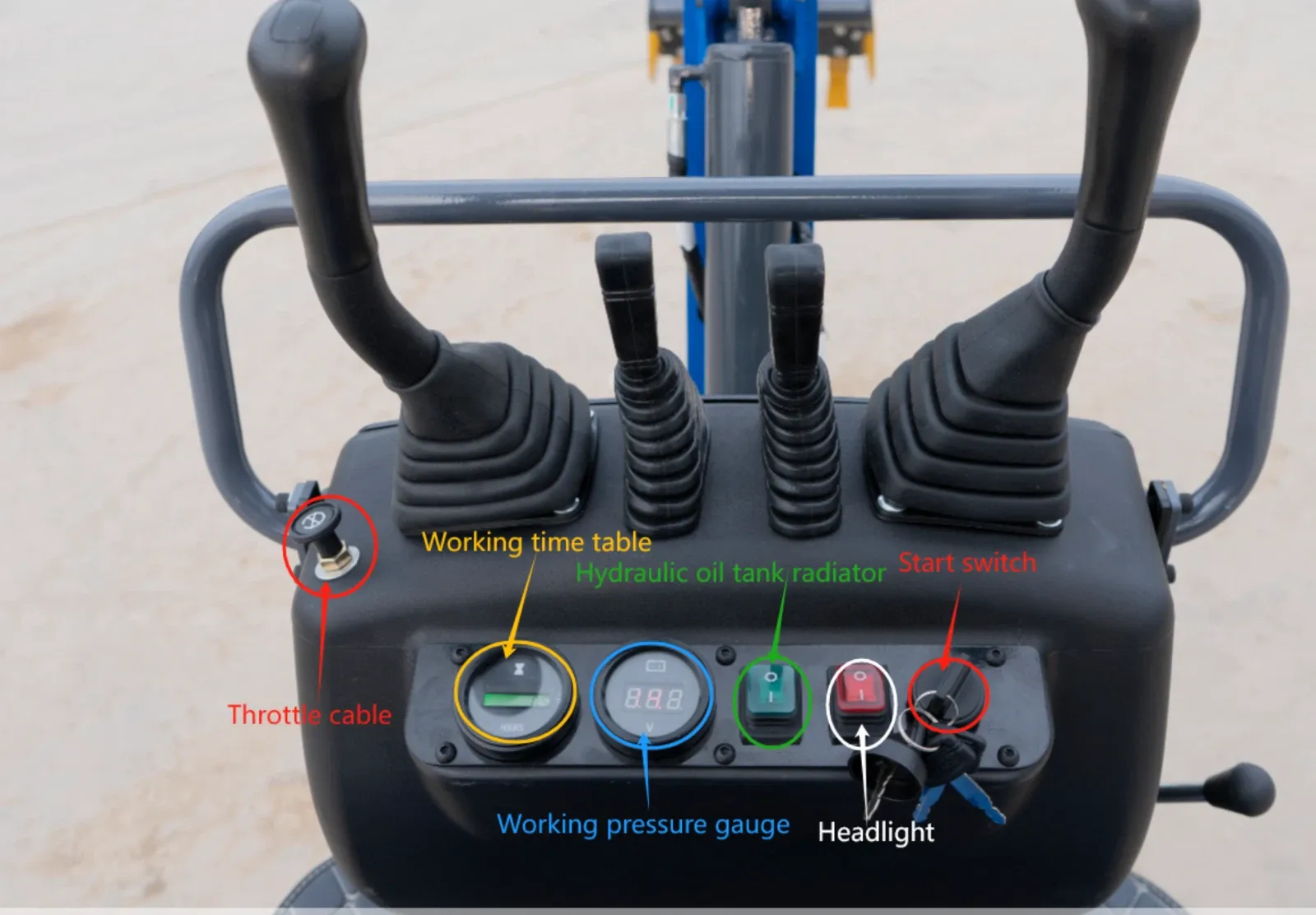 TERROR XI Mini Excavator Digger 13.5hp Gas B&S EPA Engine with 13 Attachments - Image 9