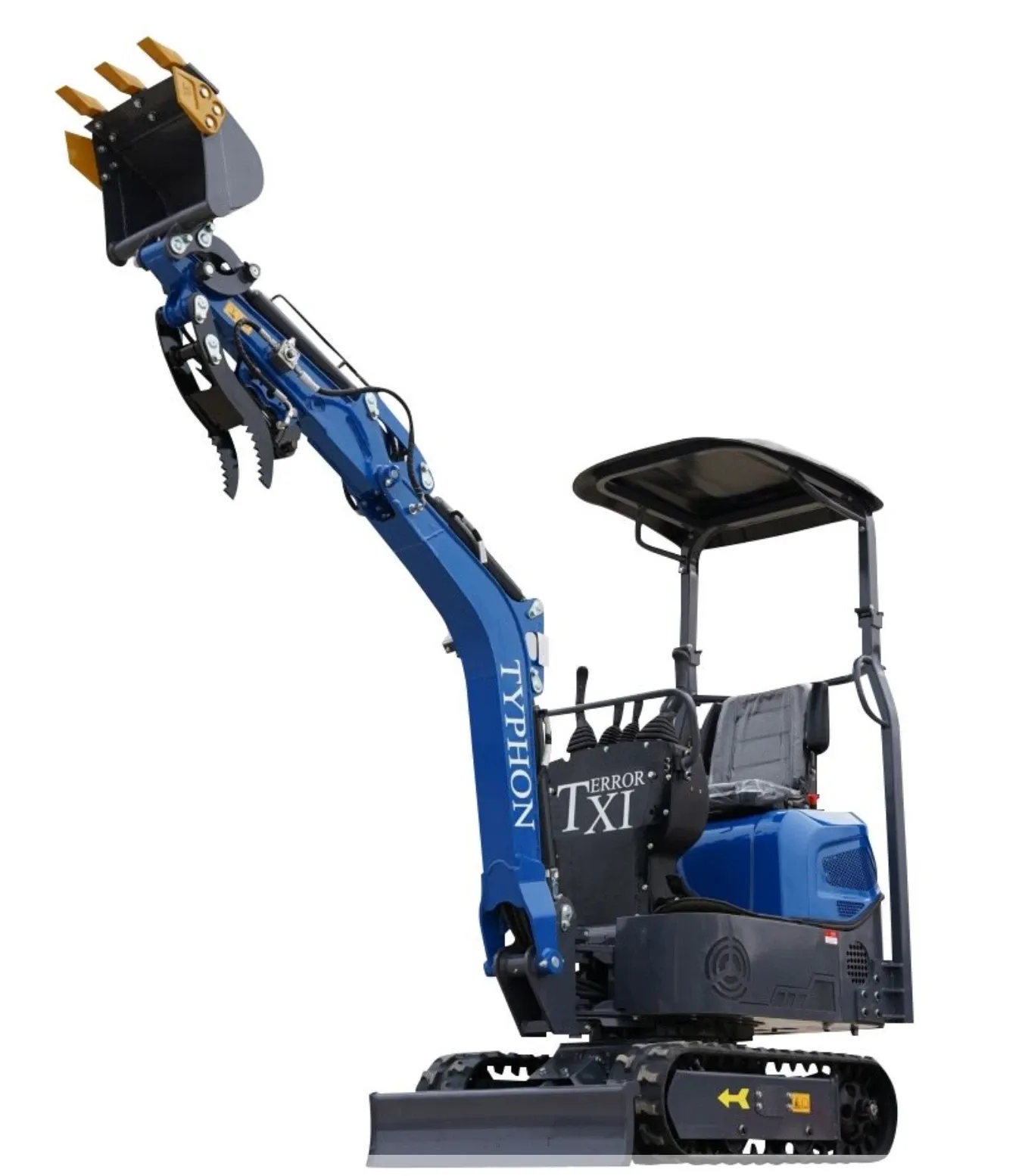 TERROR XI Mini Excavator Digger 13.5hp Gas B&S EPA Engine with 13 Attachments - Image 18