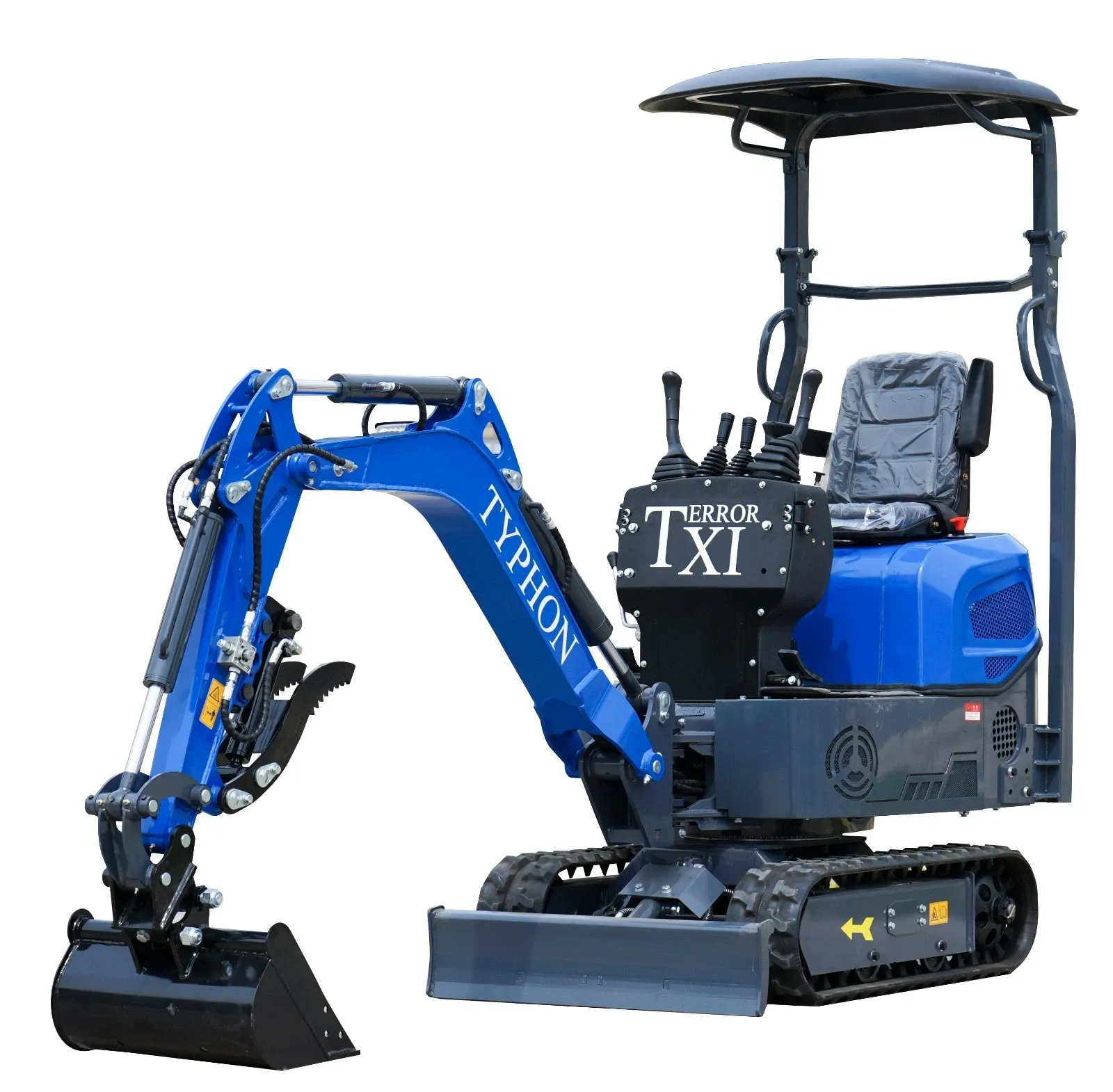 TERROR XI Mini Excavator Digger 13.5hp Gas B&S EPA Engine with 13 Attachments - Image 13