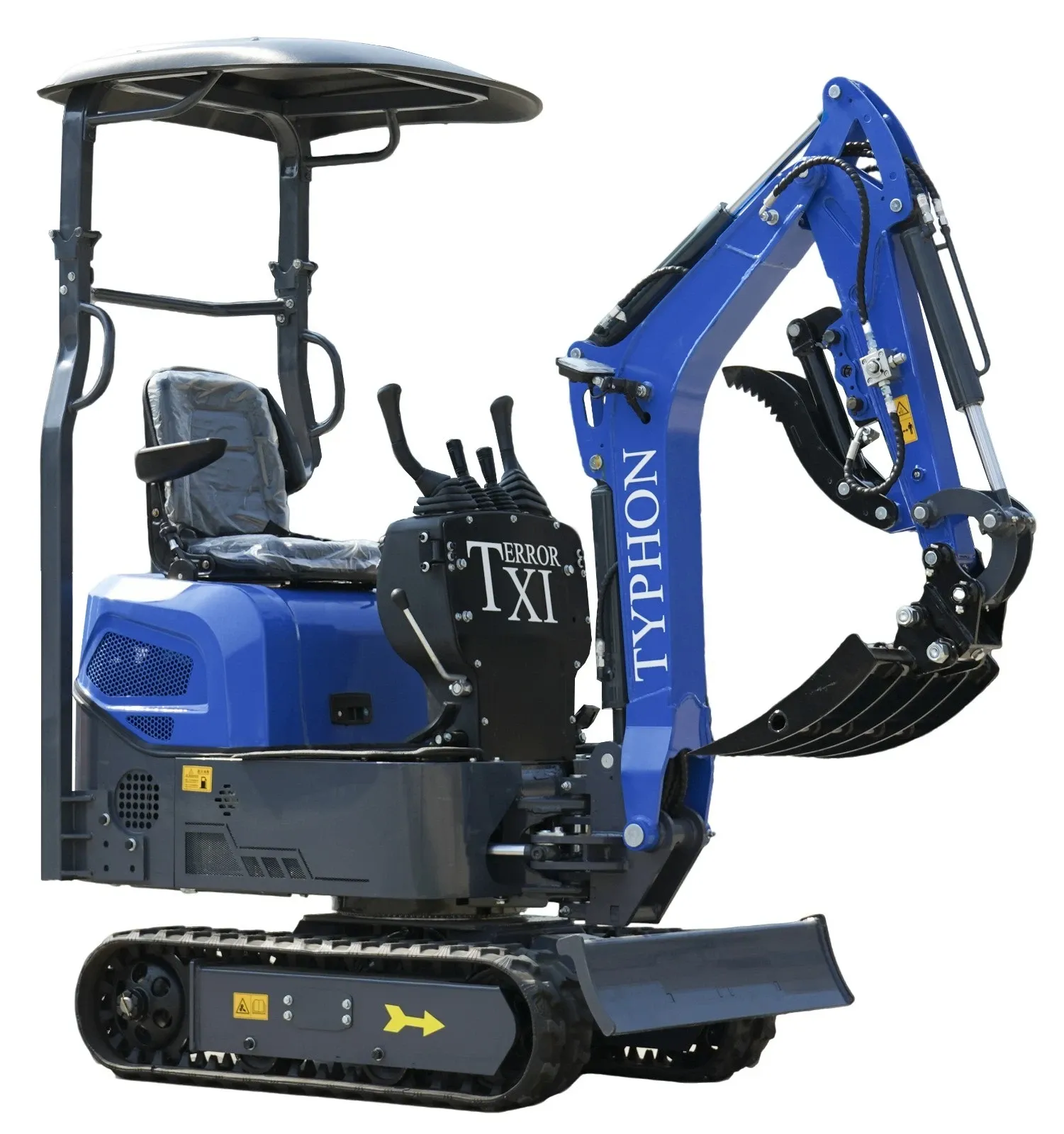 TERROR XI Mini Excavator Digger 13.5hp Gas B&S EPA Engine with 13 Attachments - Image 15