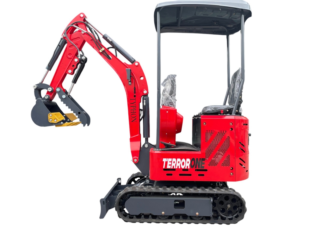 TYPHON TERROR ONE STORM 1 Ton Mini Excavator Trench Digger with hydraulic oil cooler Canopy & Wide Bucket - Image 21