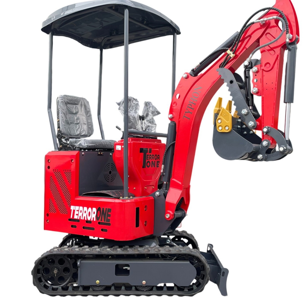 TYPHON TERROR ONE STORM 1 Ton Mini Excavator Trench Digger with hydraulic oil cooler Canopy & Wide Bucket - Image 22