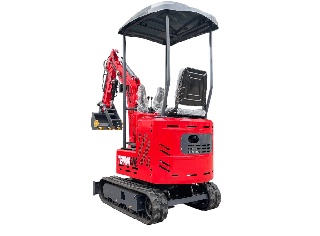 TYPHON TERROR ONE STORM 1 Ton Mini Excavator Trench Digger with hydraulic oil cooler Canopy & Wide Bucket - Image 20