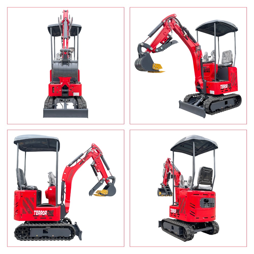 TYPHON TERROR ONE STORM 1 Ton Mini Excavator Trench Digger with hydraulic oil cooler Canopy & Wide Bucket - Image 10