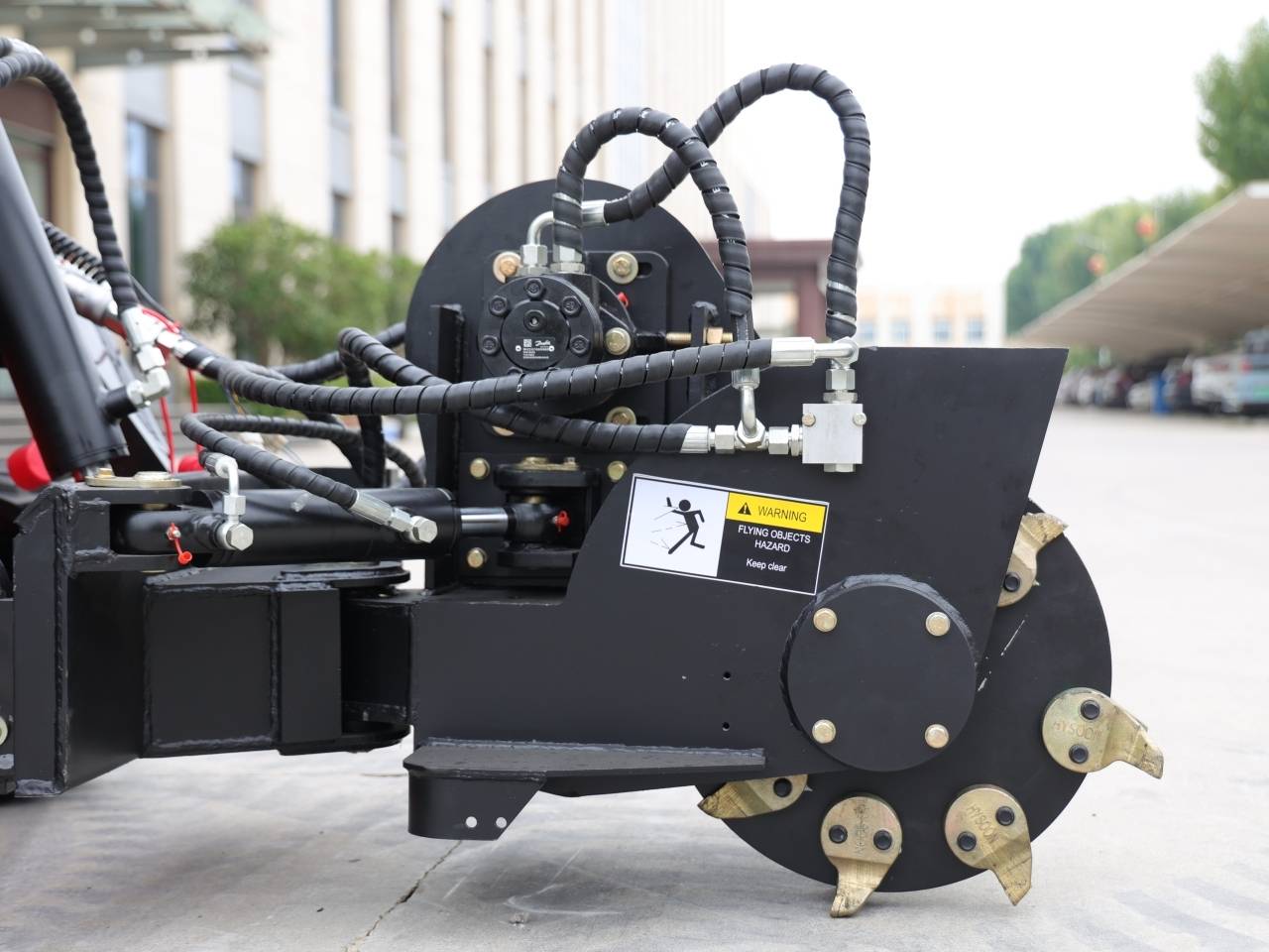 Skid Steer Loader Stump Grinder Attachment USA - Image 5