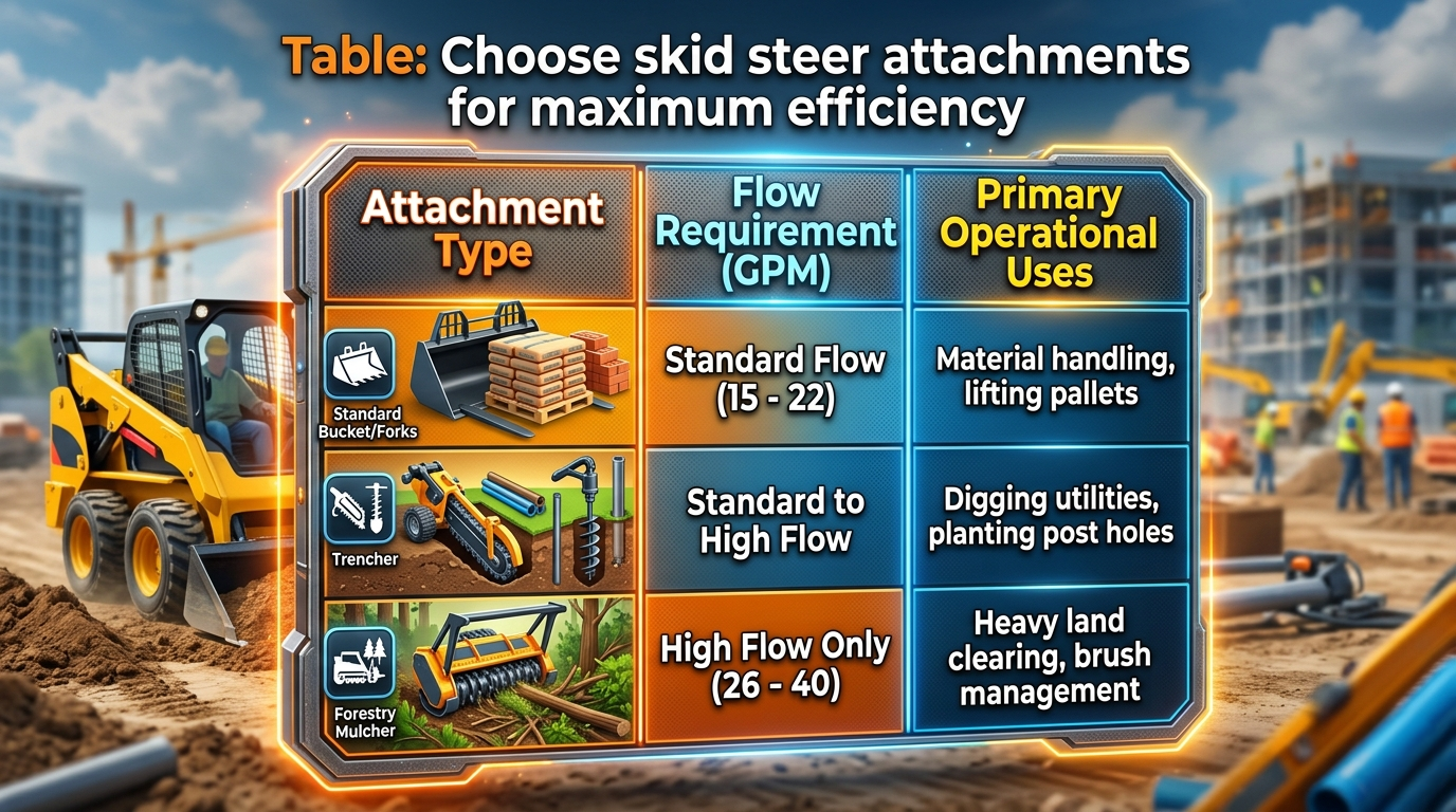skid steer attachments Efficiency